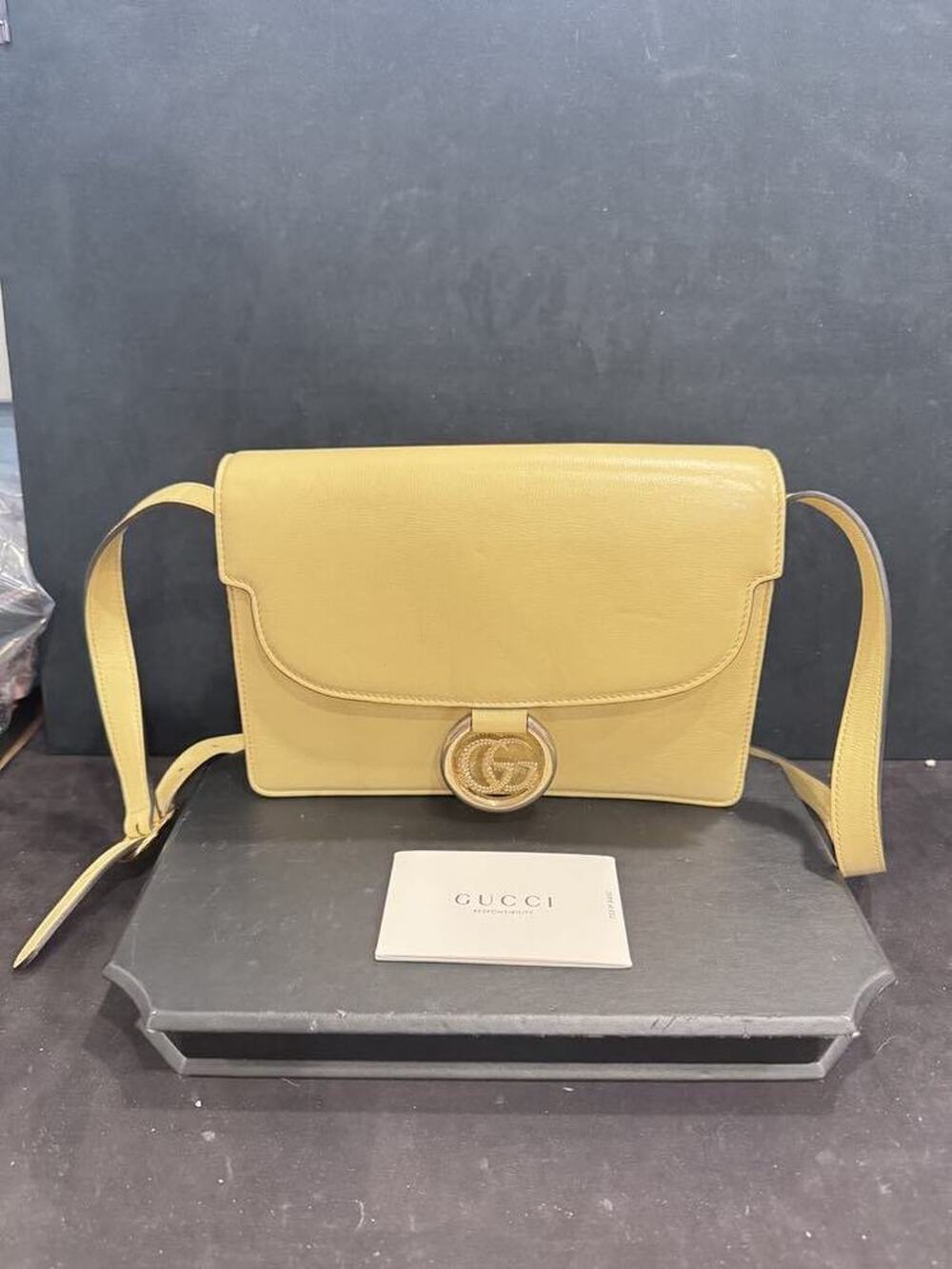 Gucci Leather GG Ring Shoulder Bag 325419